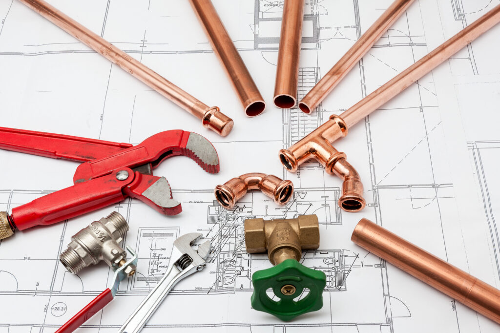 Licensed professional plumber at work
